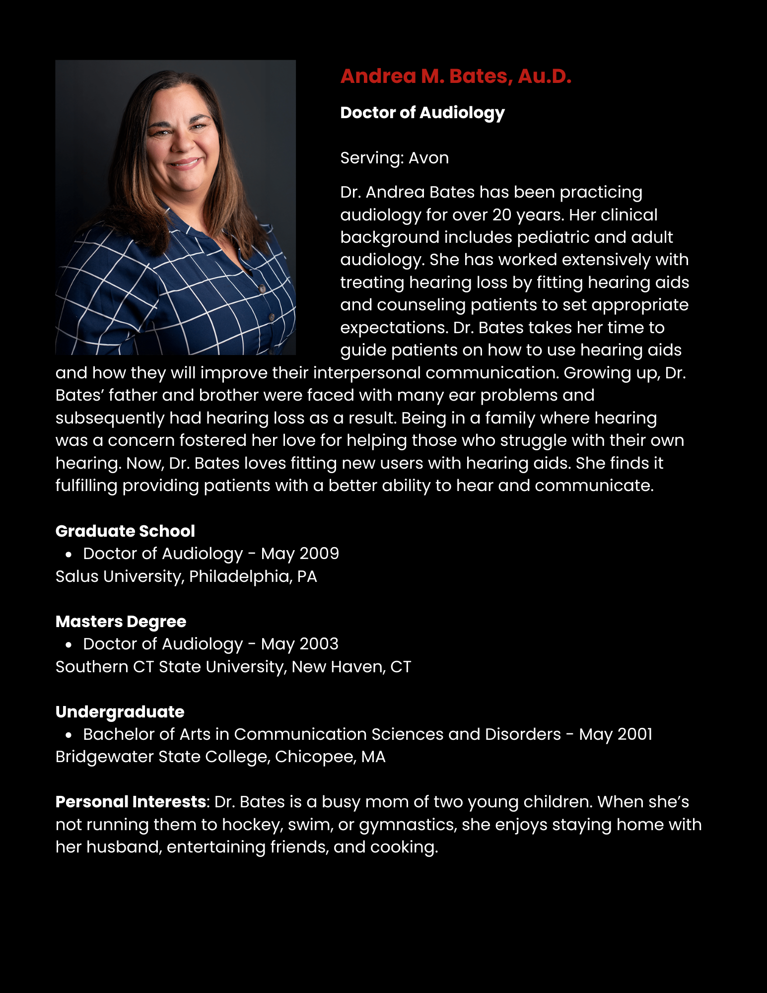 Solinsky Hearing Center, Inc. will provide you with all of the professionalism, integrity, quality, thoroughness and attention to detail that you deserve. We pride ourselves on developing long-ter