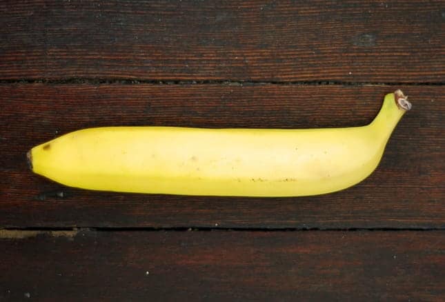 Une banane droite